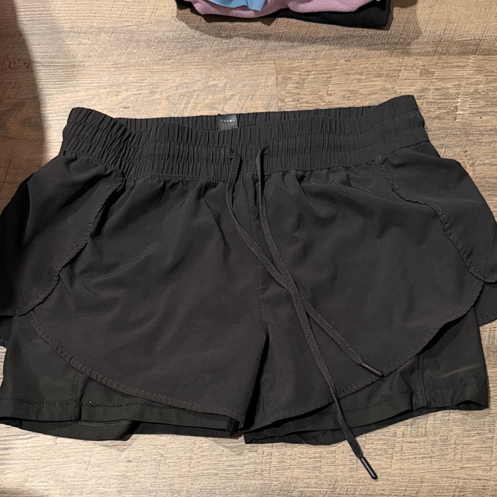 90 Degree By Reflex Black Women's Athletic Shorts